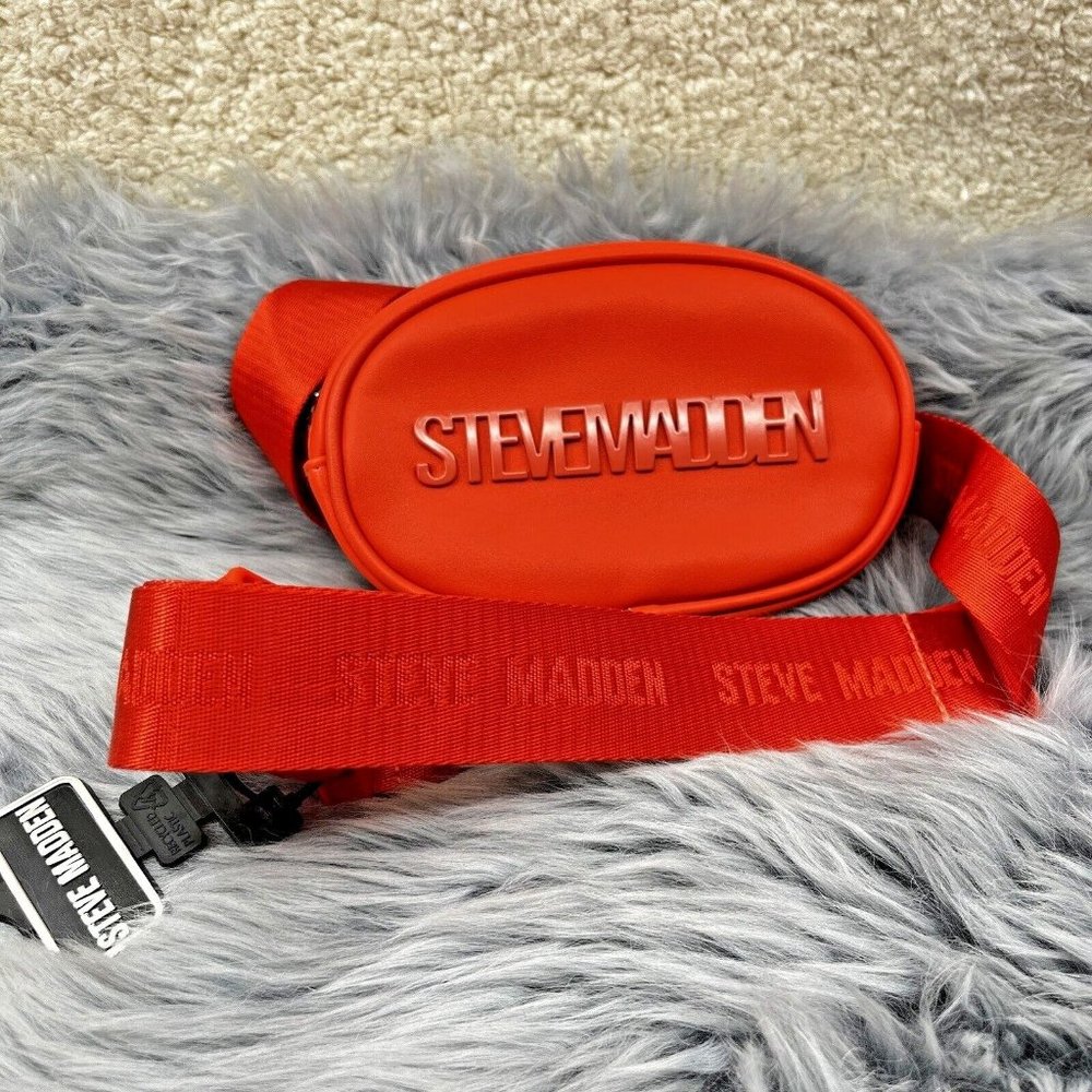 Steve Madden Bright Orange Logo Belt Bag Fanny Waist Pack Tik Tok Viral NWT